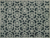 Jali Screen Green Curious Collection Ocean Mat by Atlantic Mats featuring a geometric pattern.