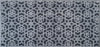 Jali Screen Grey Curious Collection Ocean Mat Runner by Atlantic Mats with a geometric pattern
