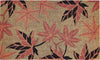 Atlantic Mats RHS Bloom Coir doormat featuring red and brown maple leaf patterns.