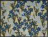 Atlantic Mats RHS Bloom Collection Ocean Mat with blue spring garden floral pattern