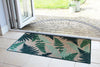 Atlantic Mats RHS Bloom Collection OceanMat Woodland Fern Runner by a paved doorway