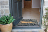 Atlantic Mats washable jumping hare doormat in a home entrance doorway