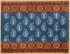 Woodblock Paisley Curious Collection Ocean Mat - Atlantic Mats