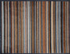 Atlantic Mats recycled doormat with natural brown and grey stripes
