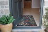 Atlantic Mats Recycled Midnight Leaves runner in a home entryway